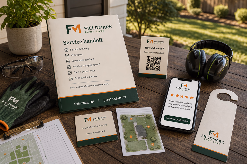Fieldmark Lawn Care retention system showing the customer journey and the team's next action