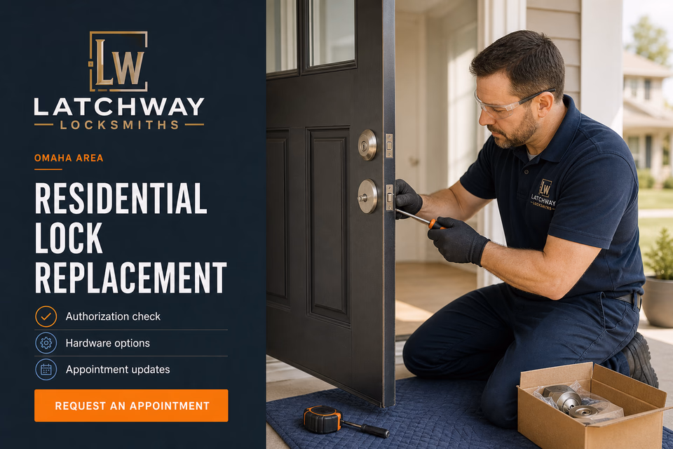 Latchway Locksmiths customer-facing service page with clear local service details, proof, and a direct request path