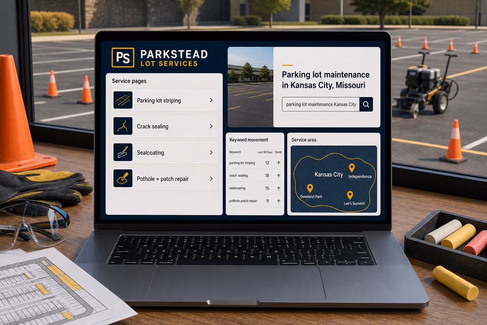 Parkstead Lot Services visibility system showing the customer journey and the team's next action